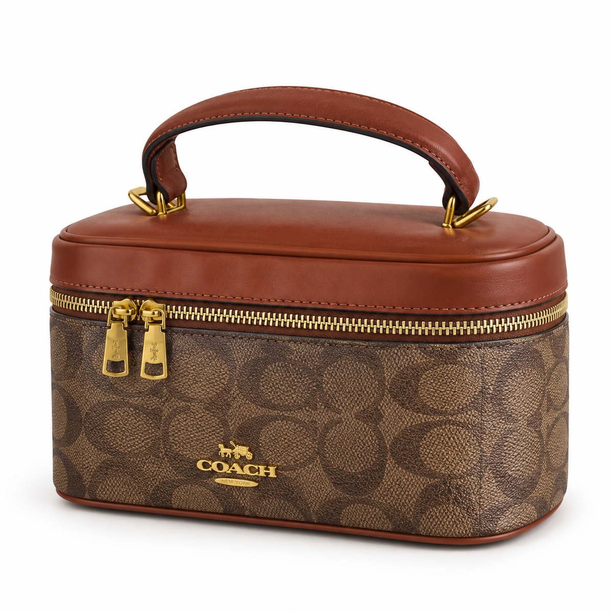 Coach Cosmetic Case In Signature Canvas