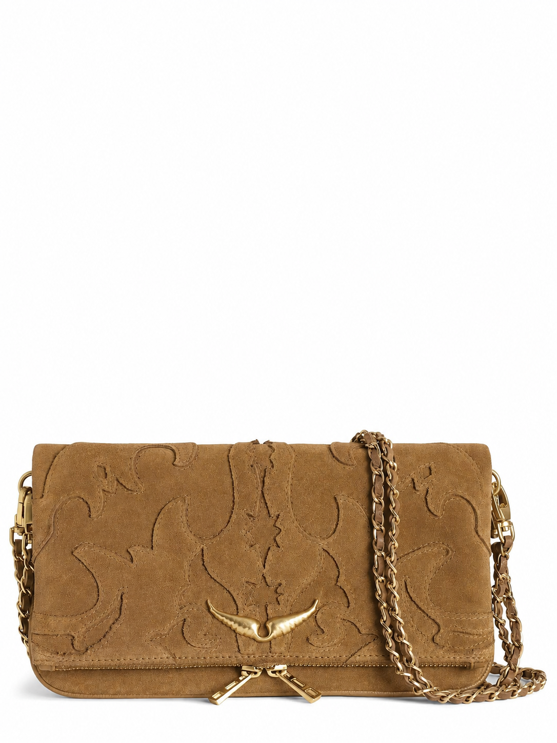 Zadig & Voltaire Rock Western  Suede Clutch