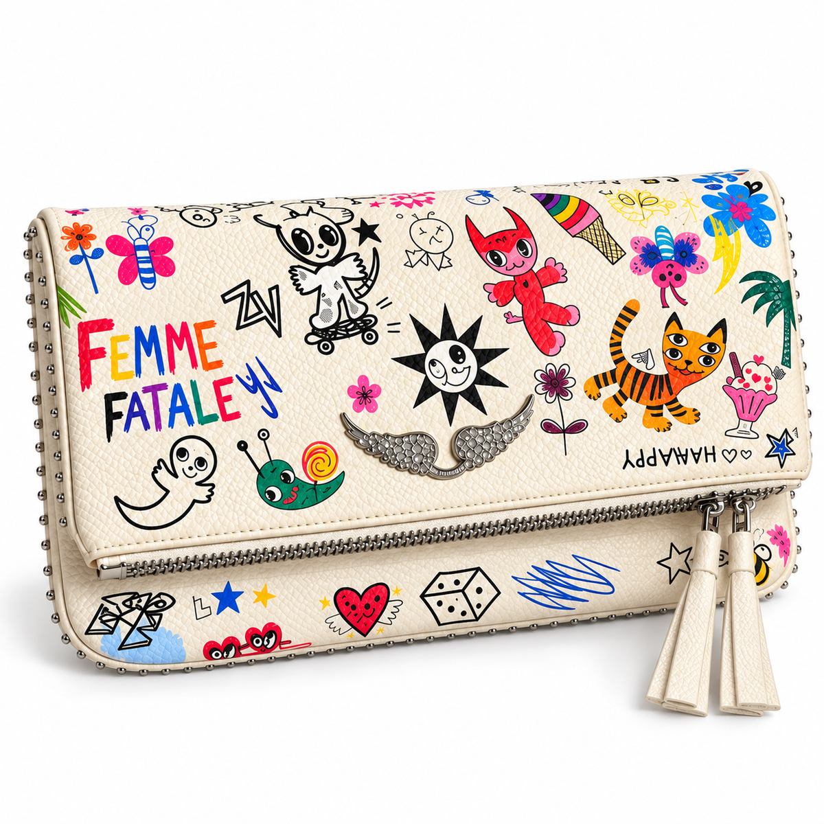 Zadig & Voltaire  Leather Rock Clutch