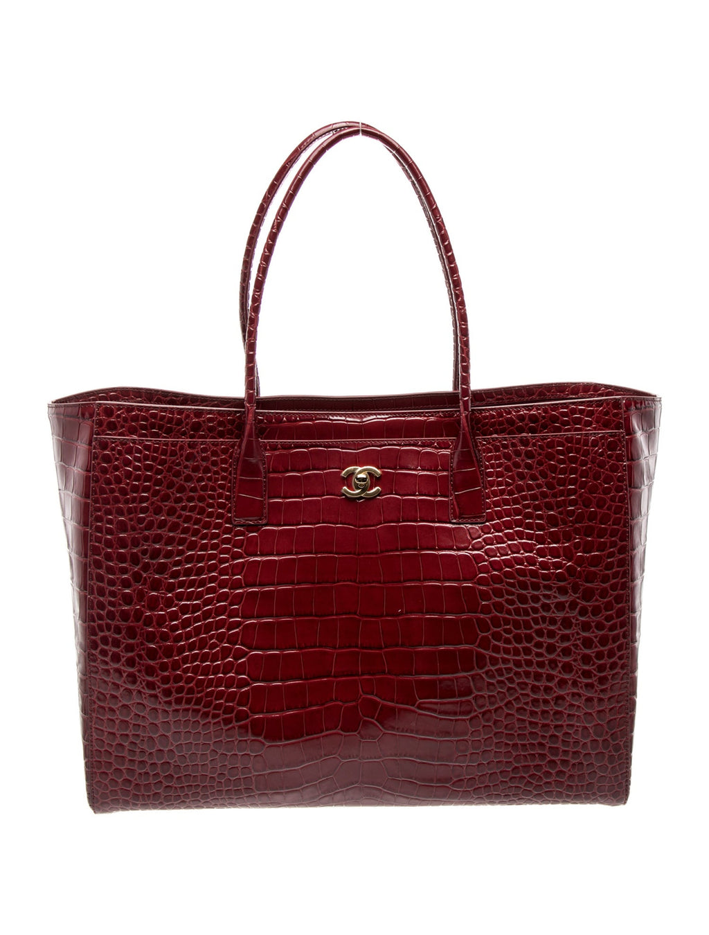 Chanel Crocodile Embossed Archetype Shopping Tote
