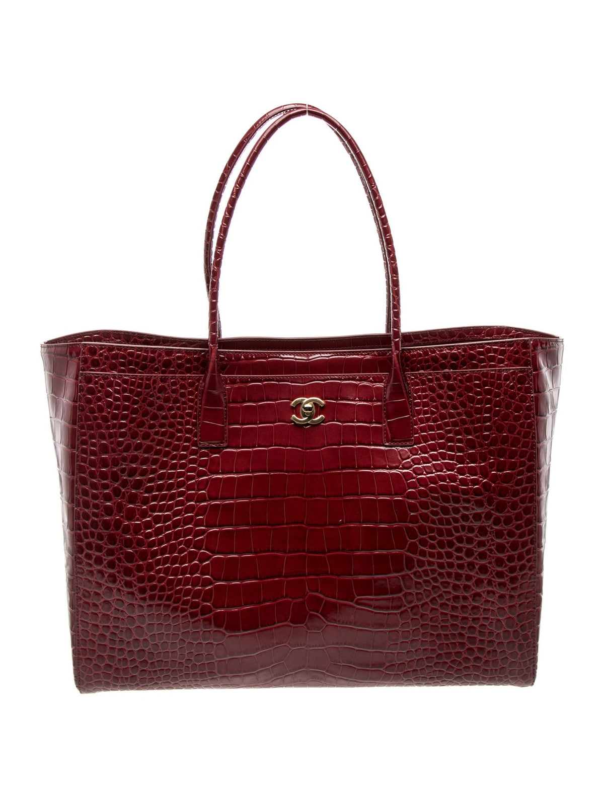 Chanel Crocodile Embossed Archetype Shopping Tote
