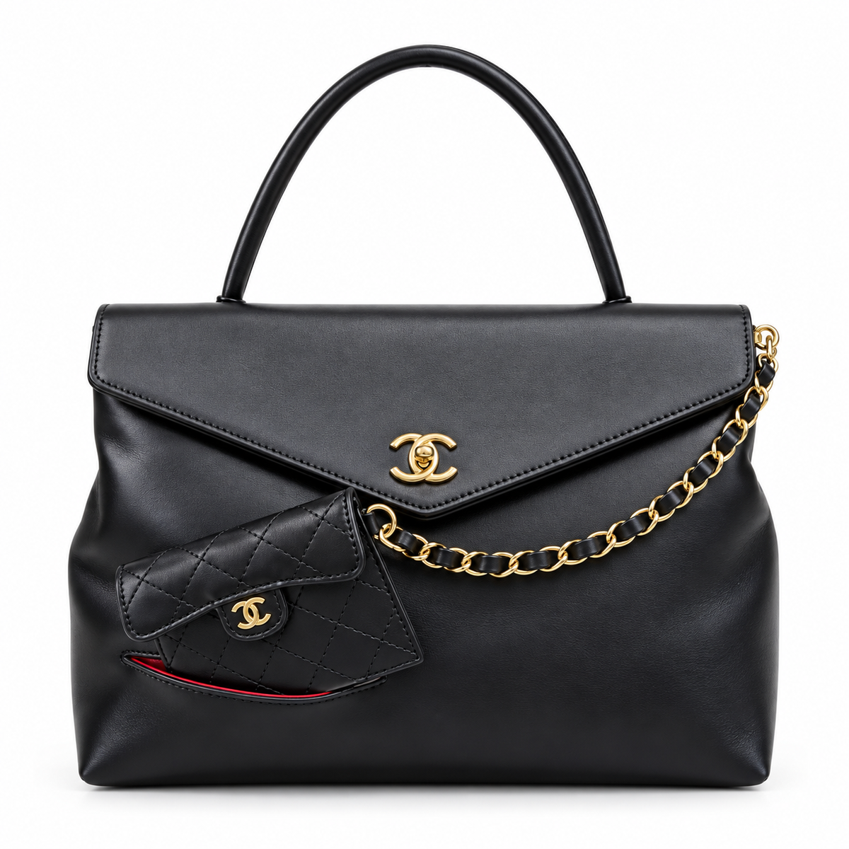 Chanel Maxi Flap Bag with Top Handle