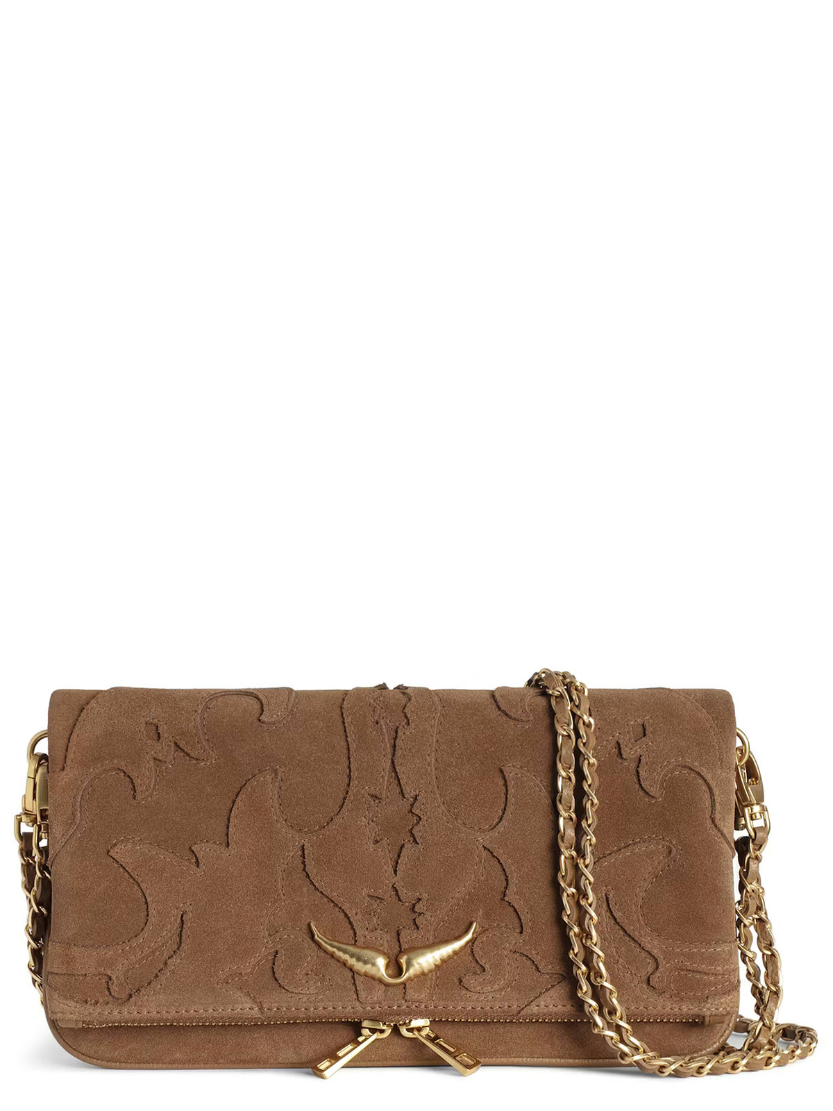 Zadig & Voltaire Rock Western Suede Clutch