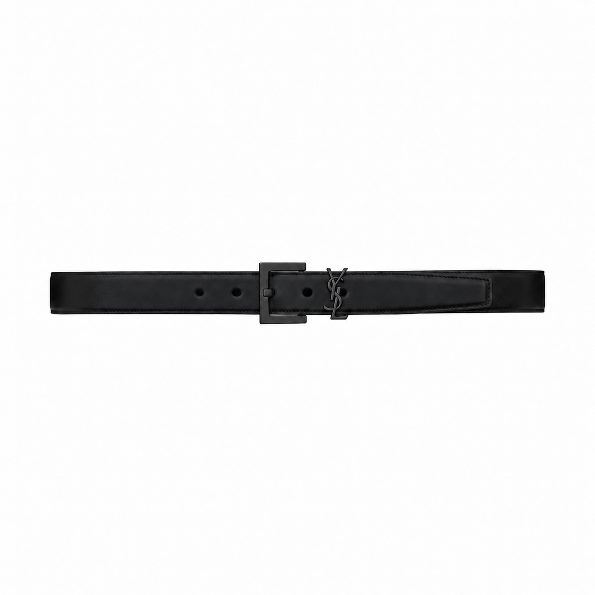 Saint Laurent Cassandre leather belt