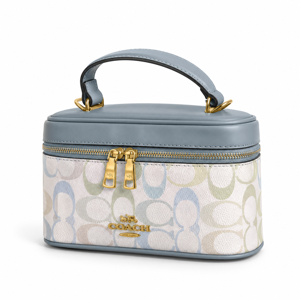 Coach Cosmetic Case In Signature Canvas