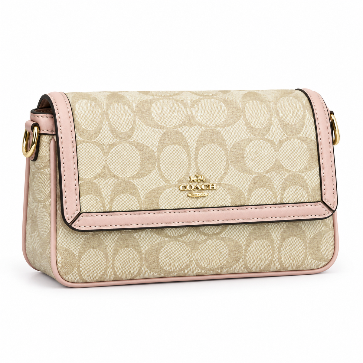 Coach Etta Small Flap Shoulder Bag in Signature Chenille