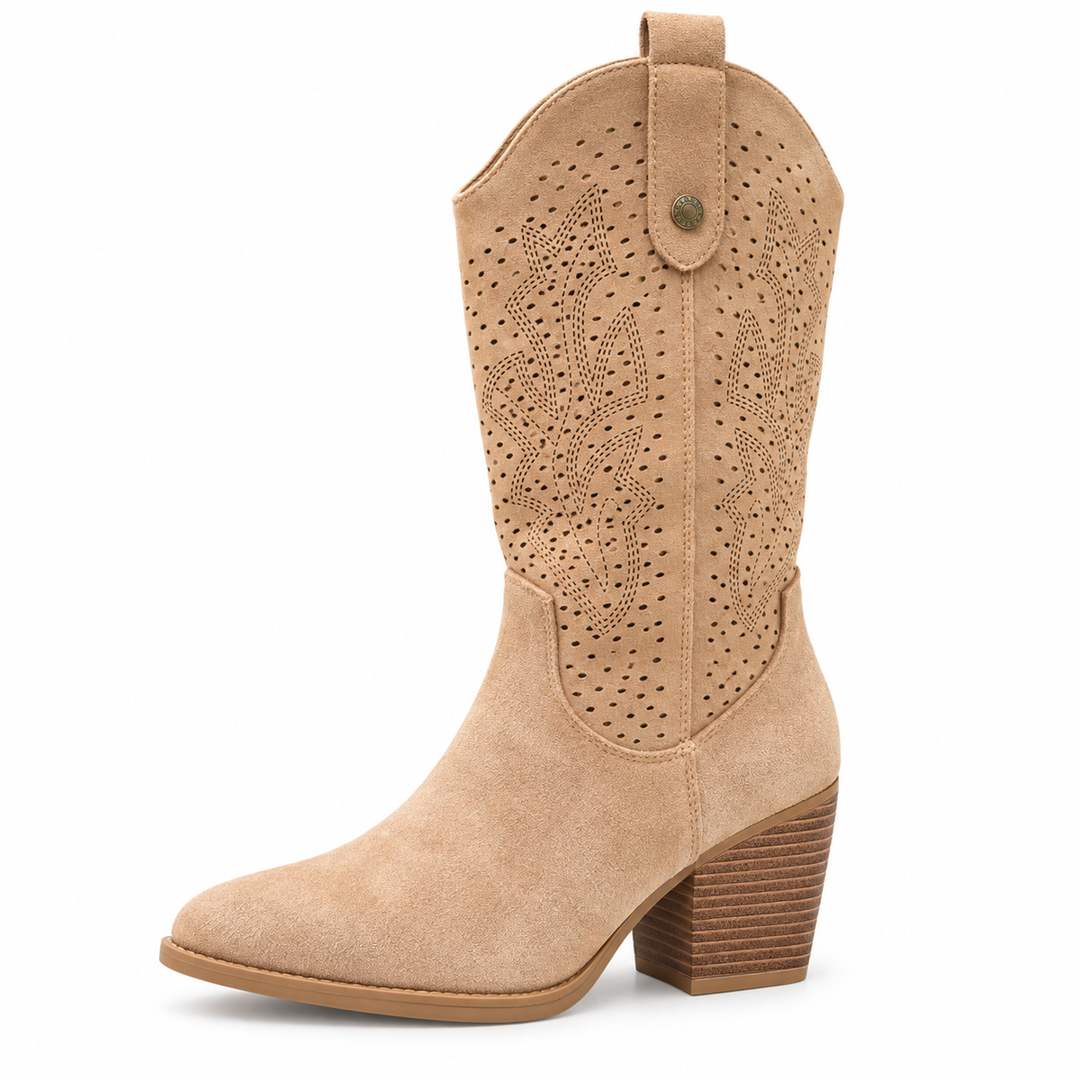 suede western cowboy boots ( texas style)