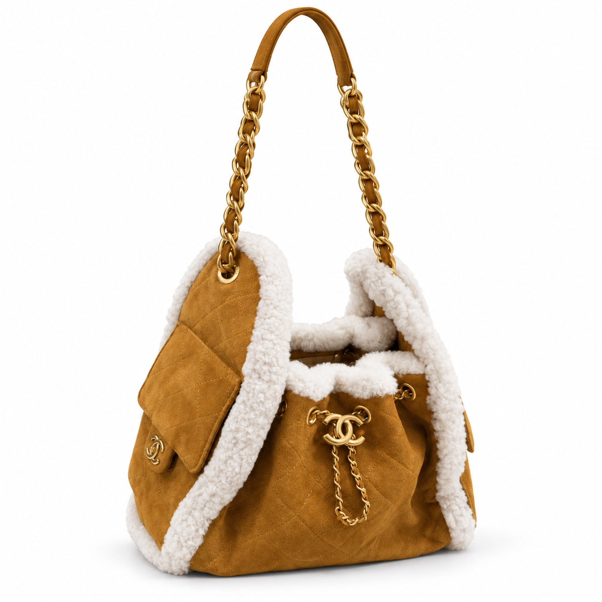 Chanel 25 Small Handbag suede
