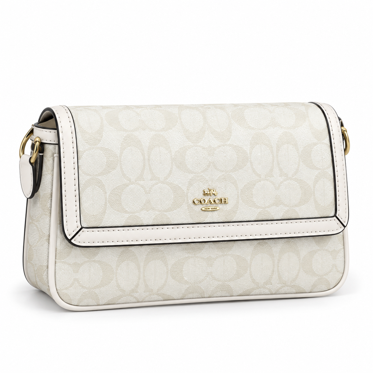 Coach Etta Small Flap Shoulder Bag in Signature Chenille