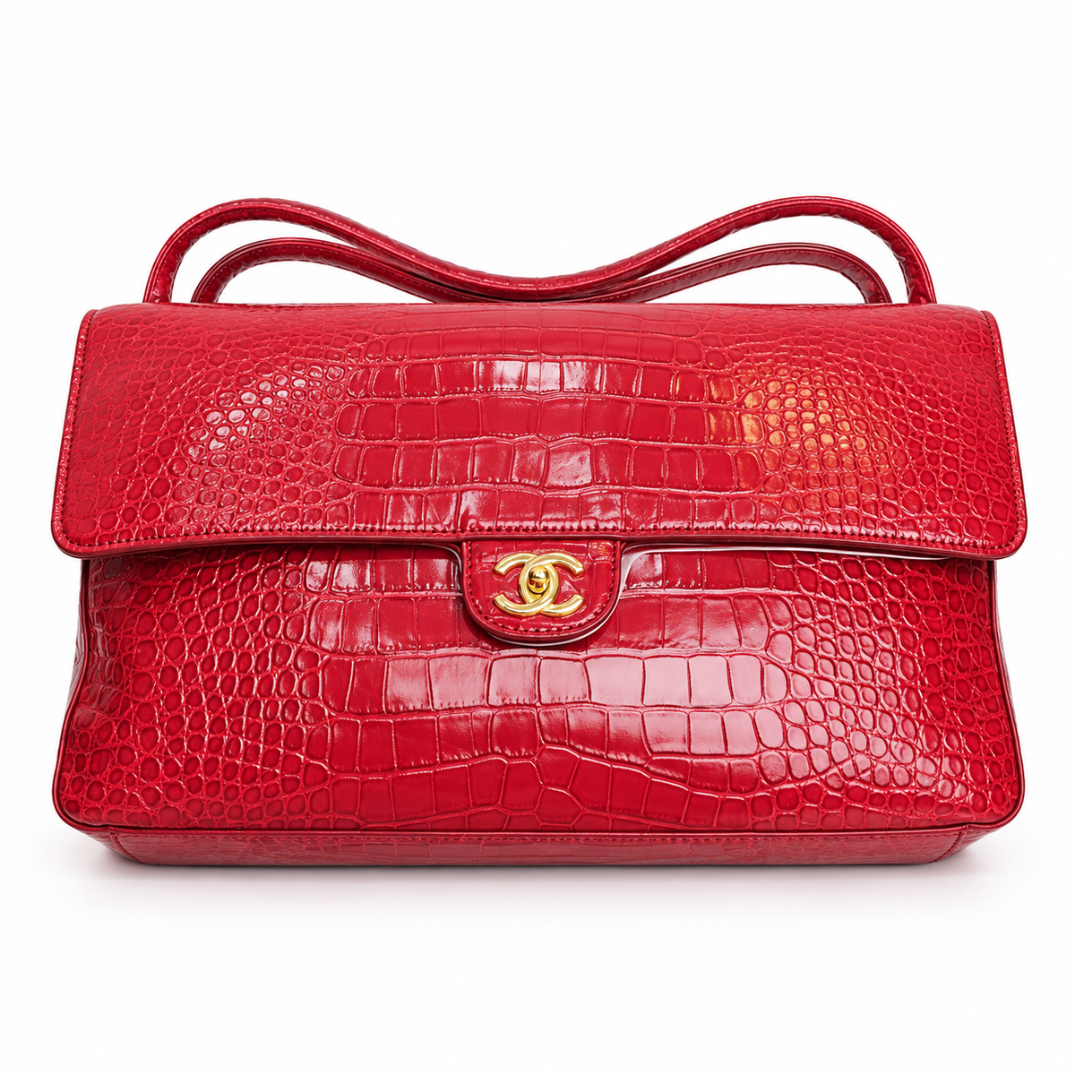 Chanel  alligator flap bag