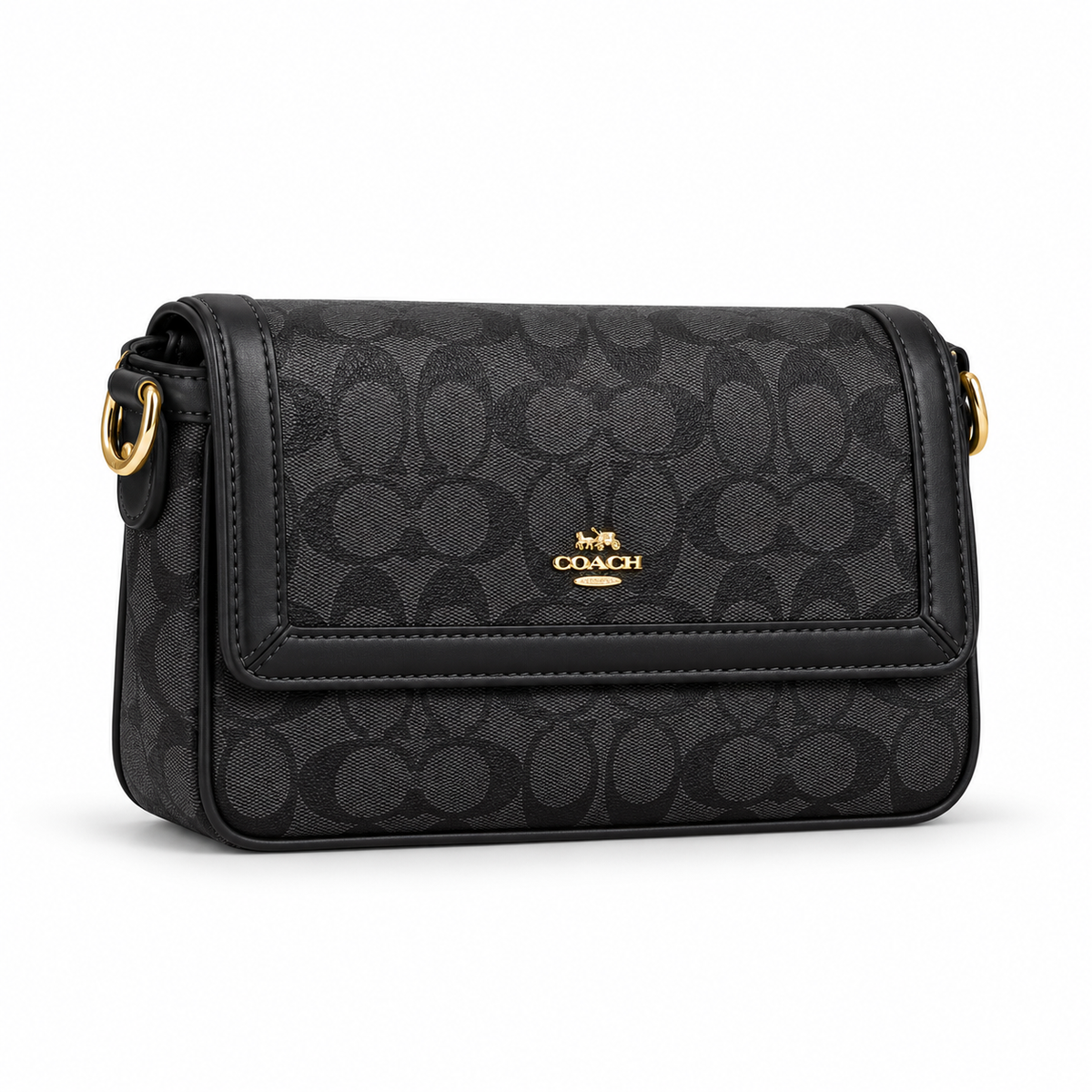 Coach Etta Small Flap Shoulder Bag in Signature Chenille