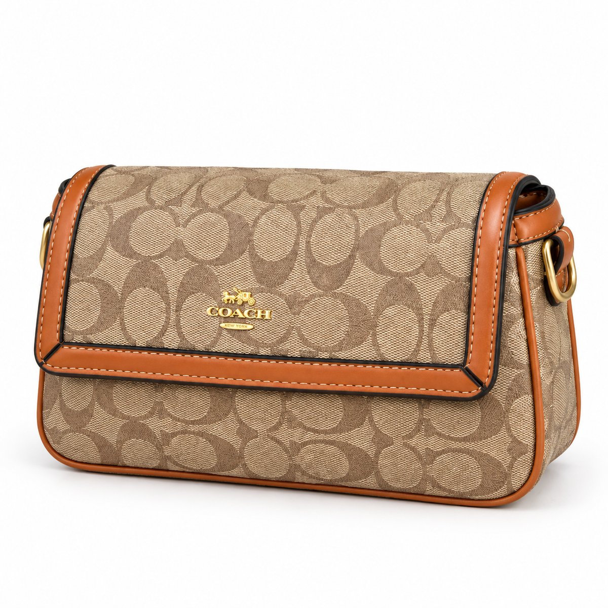 Coach Etta Small Flap Shoulder Bag in Signature Chenille