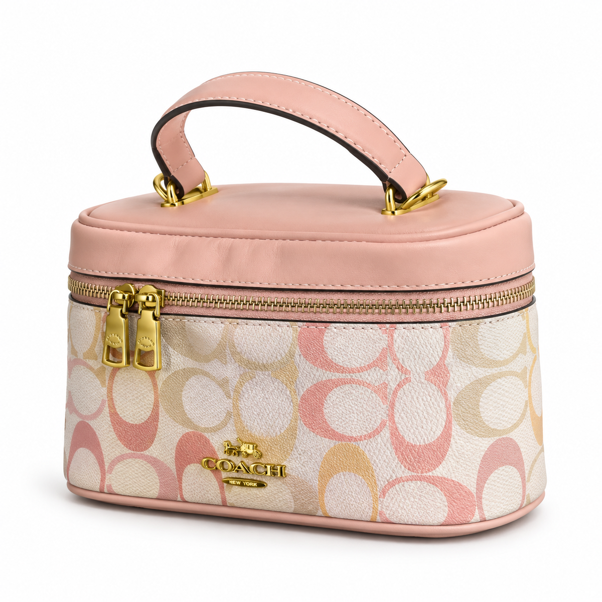 Coach Cosmetic Case In Signature Canvas