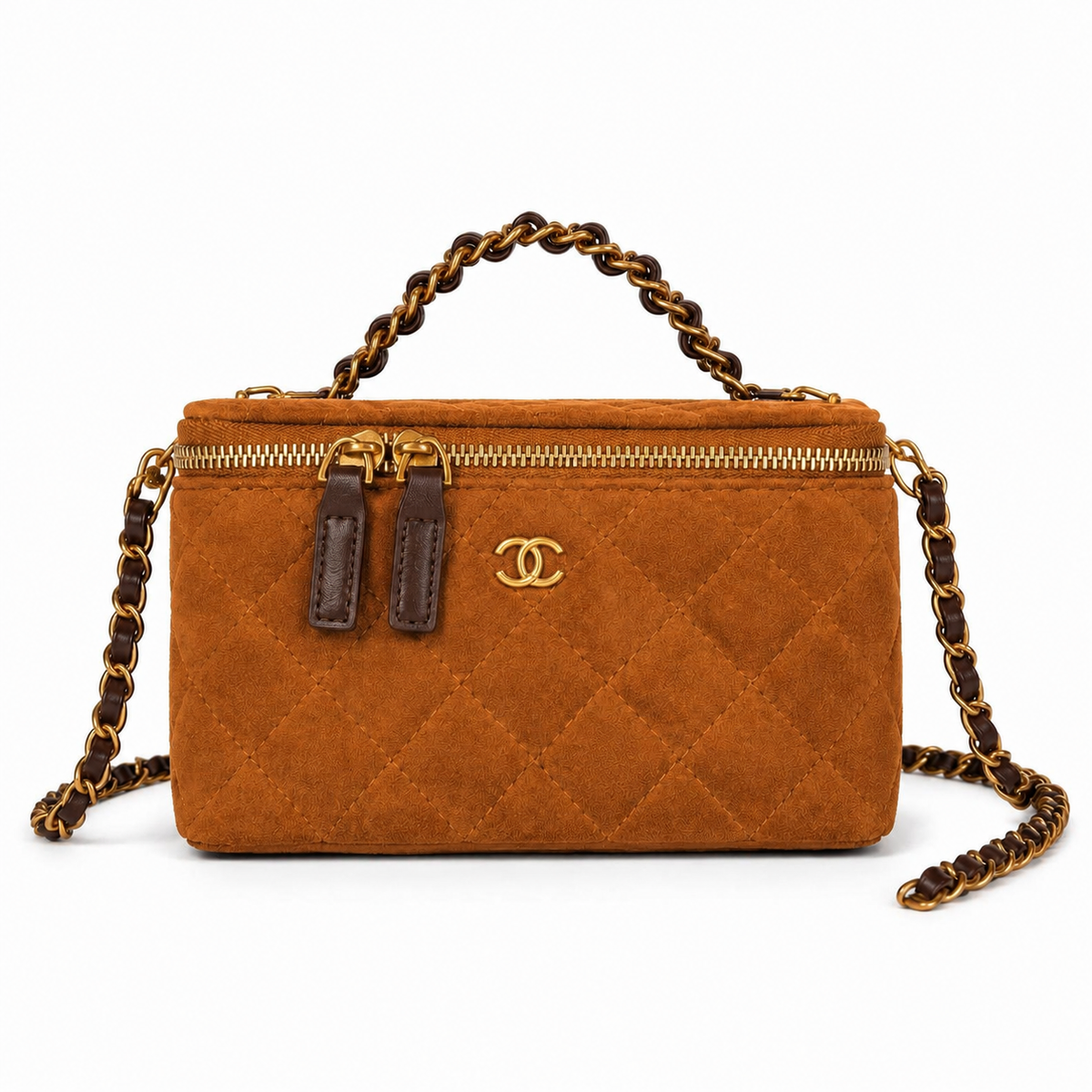 Chanel  Vanity Suede Leather