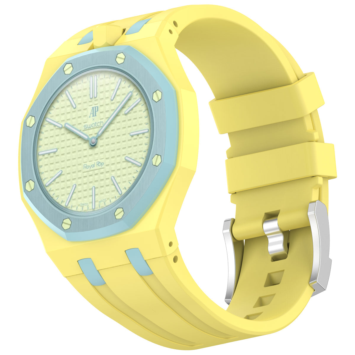 Audemars Piguet x Swatch Royal Pop with Wrist