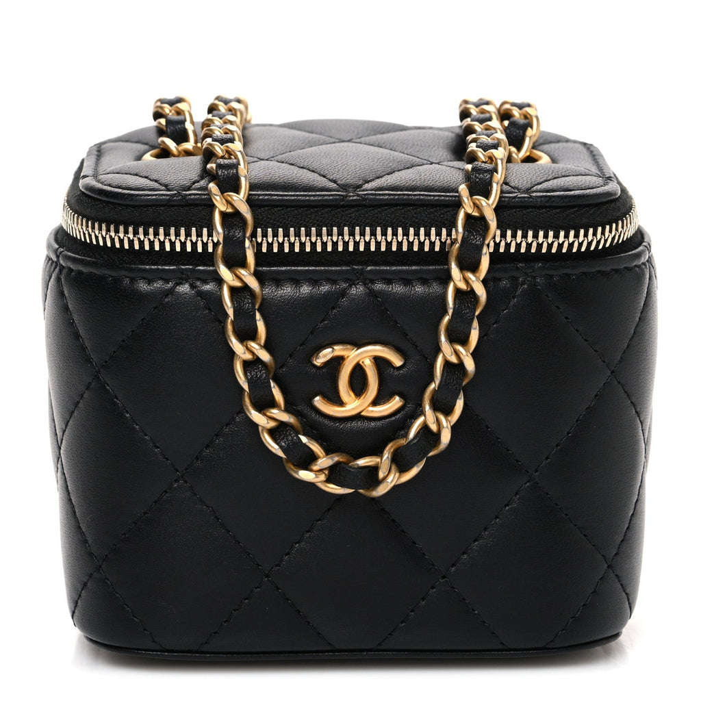 Chanel  Caviar Leather Mini Vanity