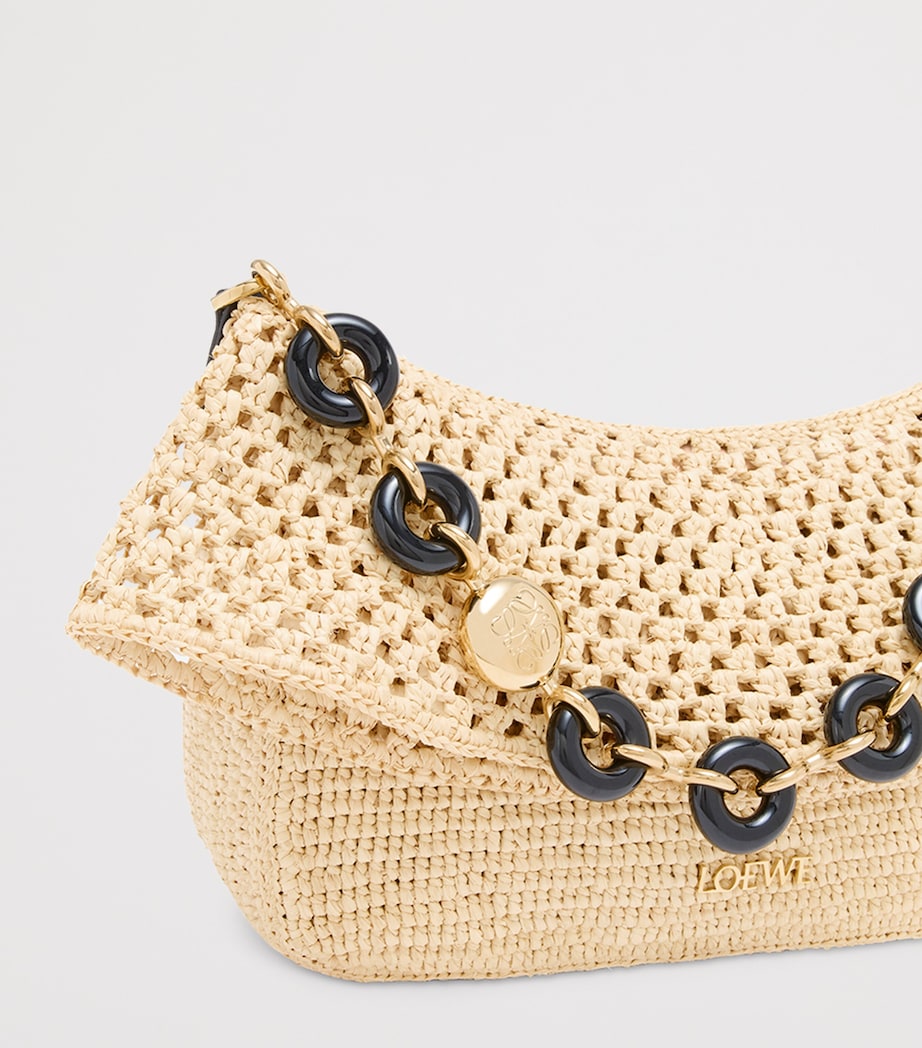 LOEWE x Paula's Ibiza Medium Ola Raffia Shoulder Bag
