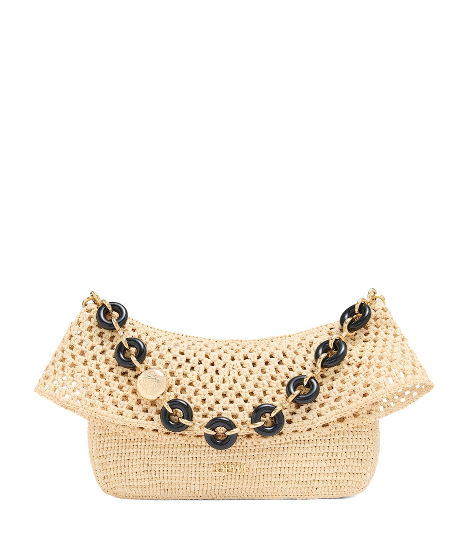 LOEWE x Paula's Ibiza Medium Ola Raffia Shoulder Bag