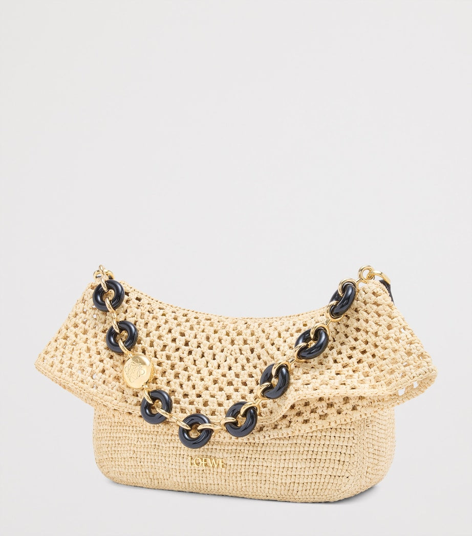 LOEWE x Paula's Ibiza Medium Ola Raffia Shoulder Bag