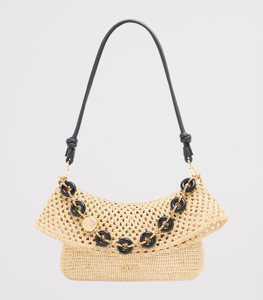 LOEWE x Paula's Ibiza Medium Ola Raffia Shoulder Bag