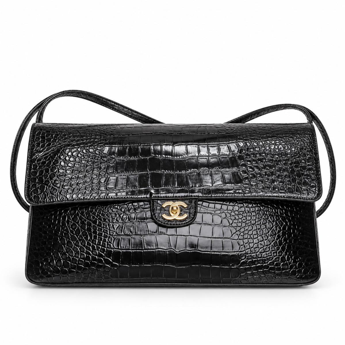 Chanel  alligator flap bag