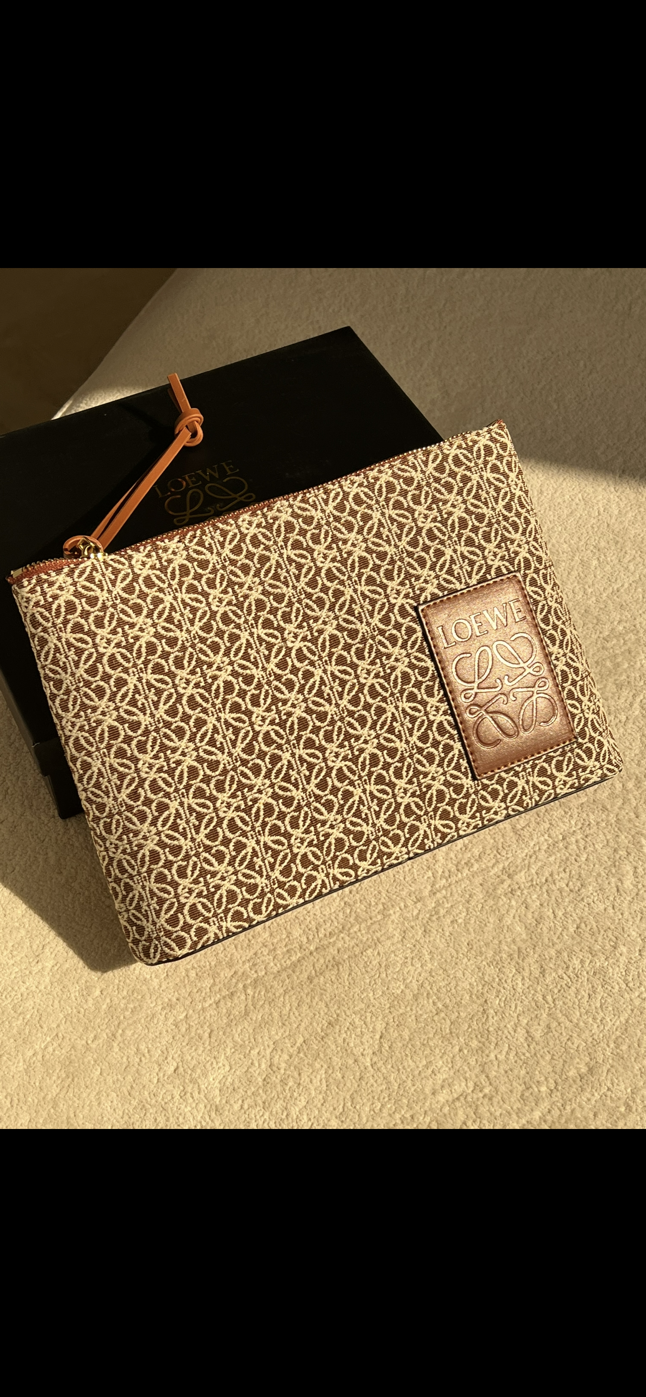 LOEWE Anagram-Jacquard Cotton Pouch