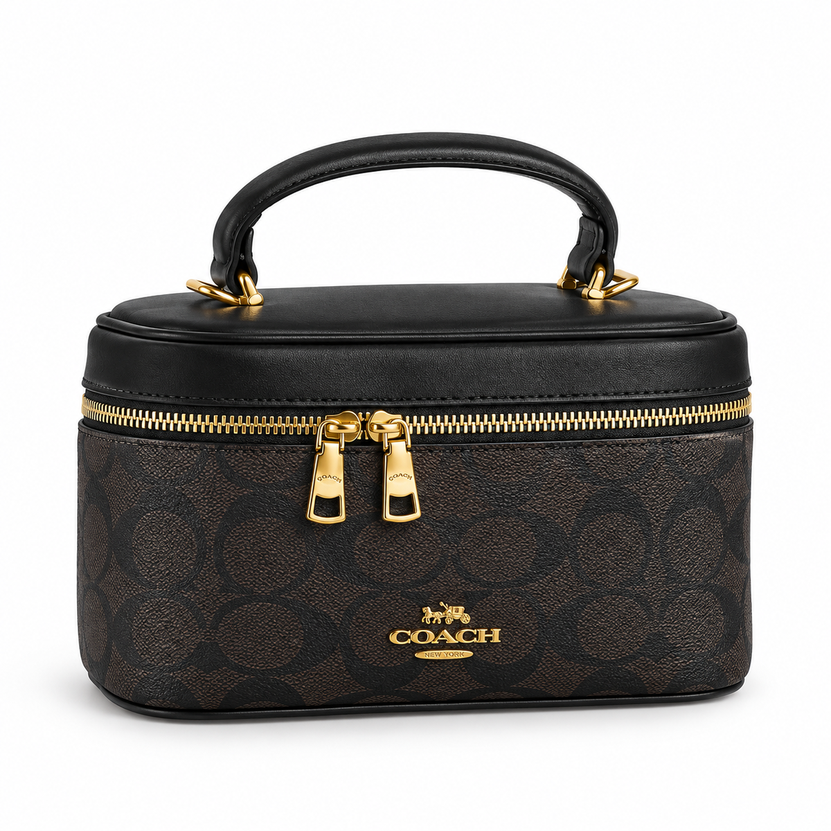 Coach Cosmetic Case In Signature Canvas