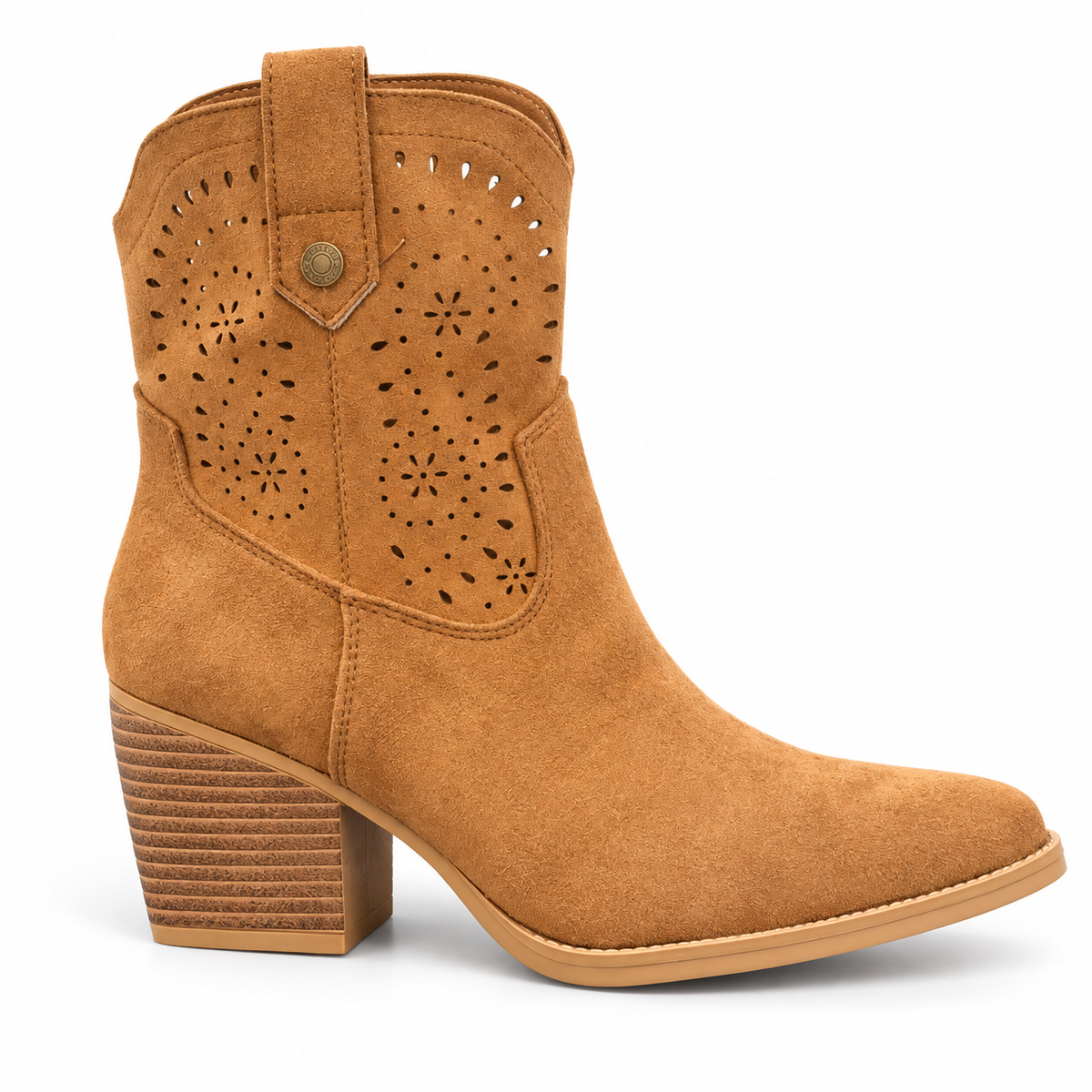 suede cowboy ankle boots