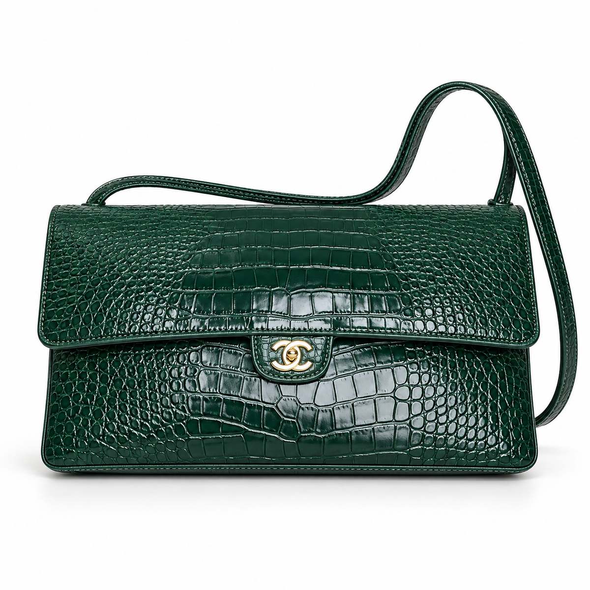 Chanel  alligator flap bag