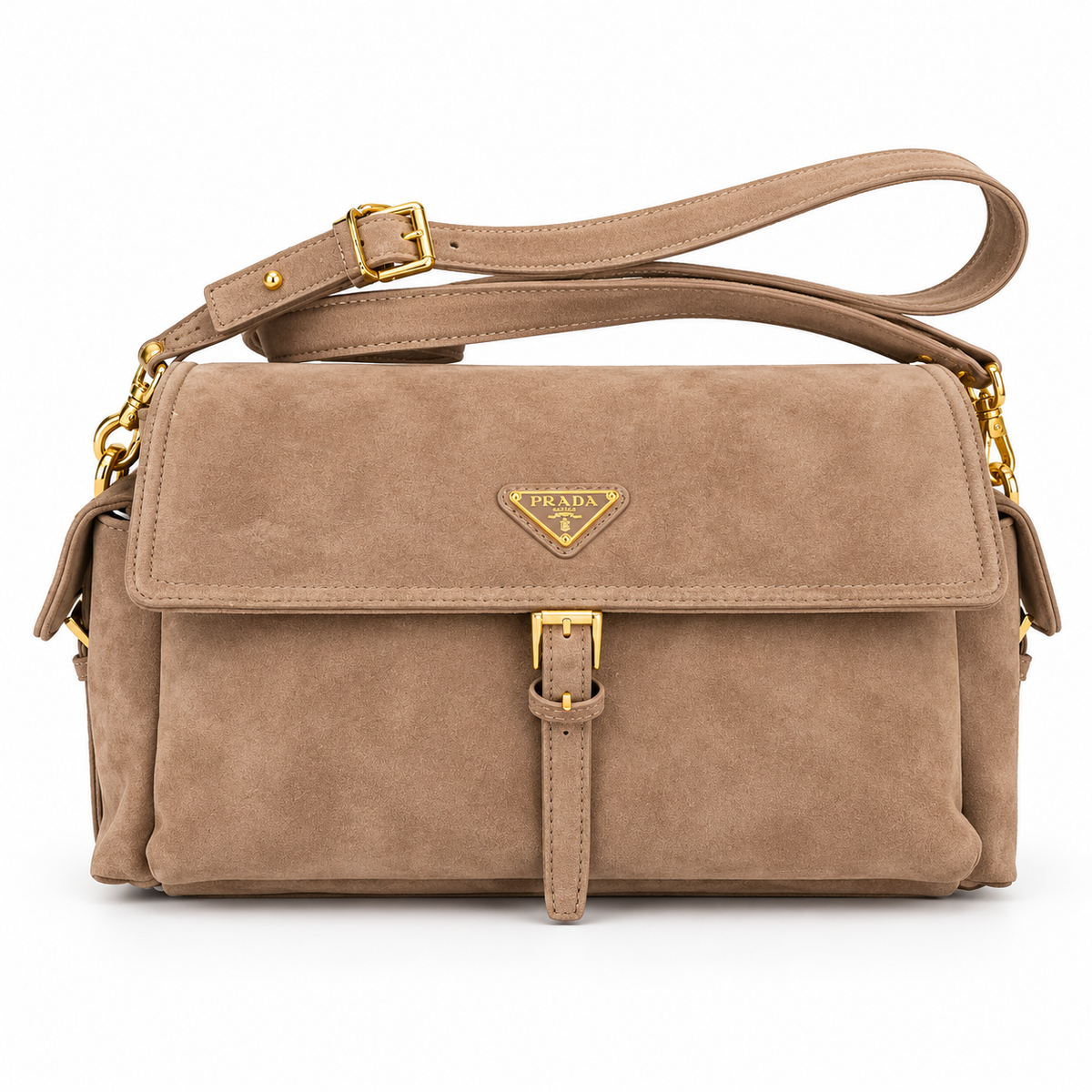 Prada Medium Explore Suede Shoulder Bag