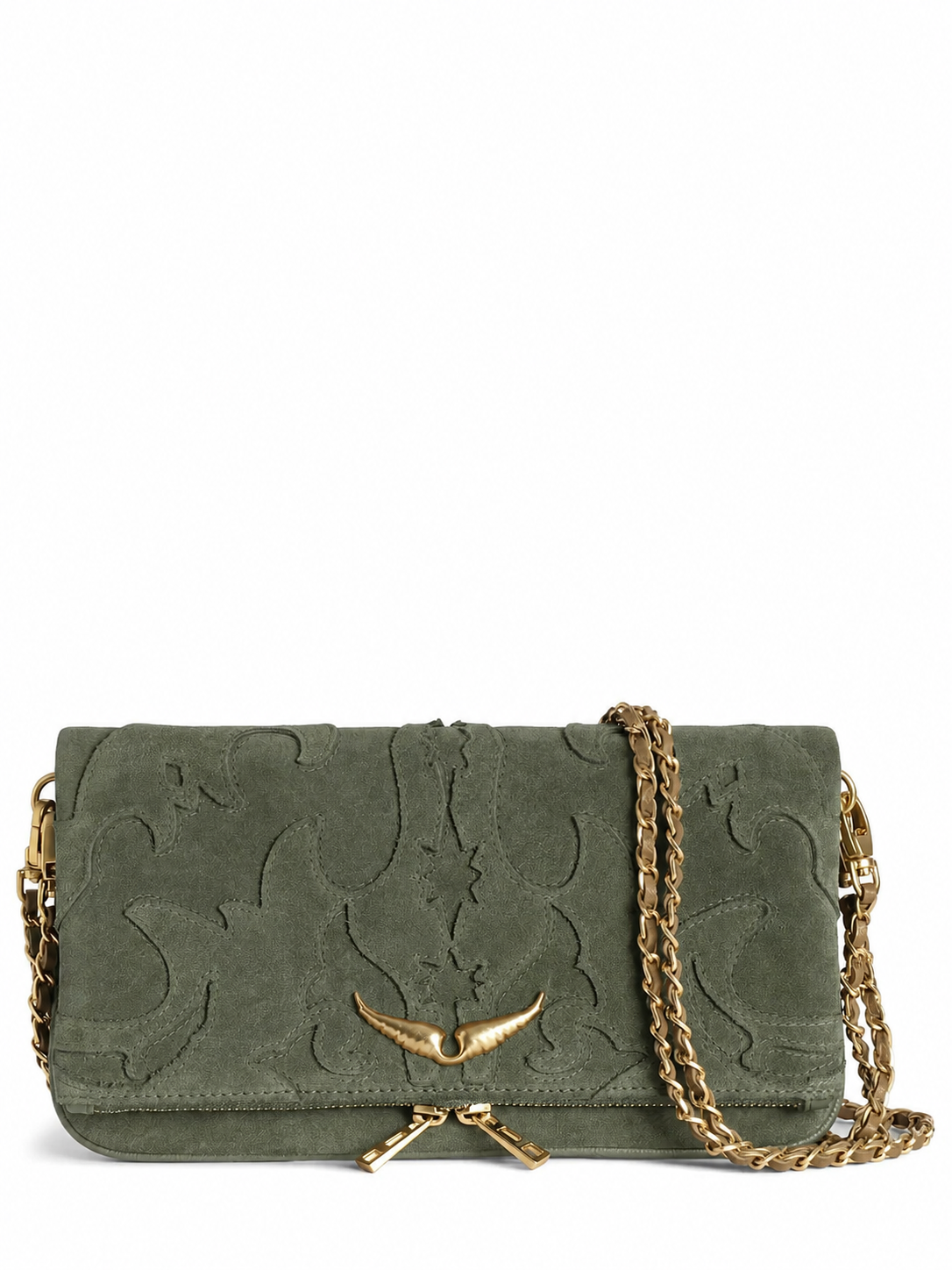 Zadig & Voltaire Rock Western  Suede Clutch