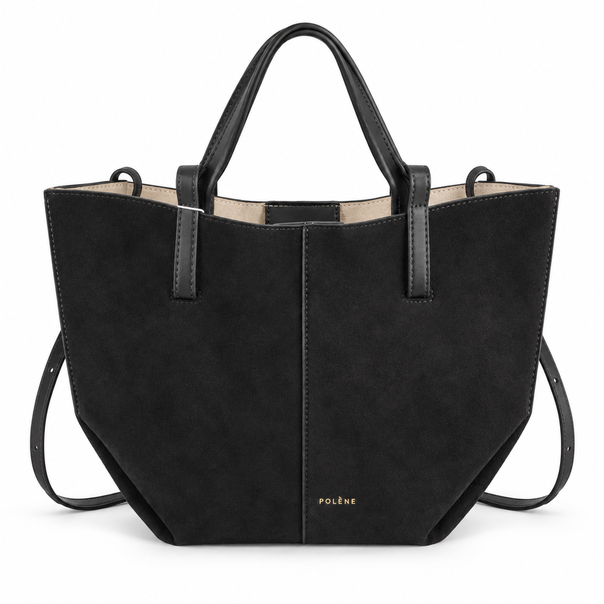 Polene Cyme Suede Tote Bag