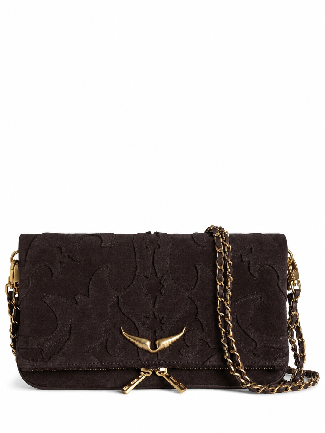 Zadig & Voltaire Rock Western  Suede Clutch