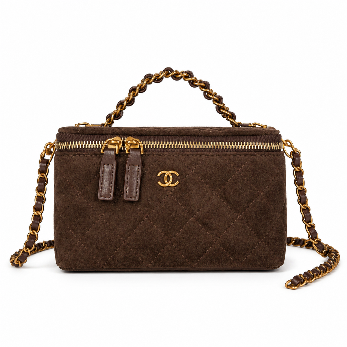 Chanel  Vanity Suede Leather