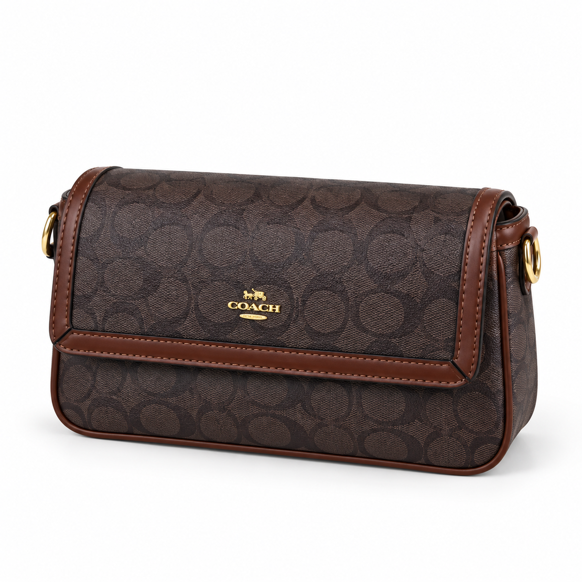 Coach Etta Small Flap Shoulder Bag in Signature Chenille