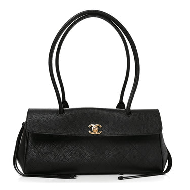 Tweed Calfskin Urban Essentials  Shopping Bag Black