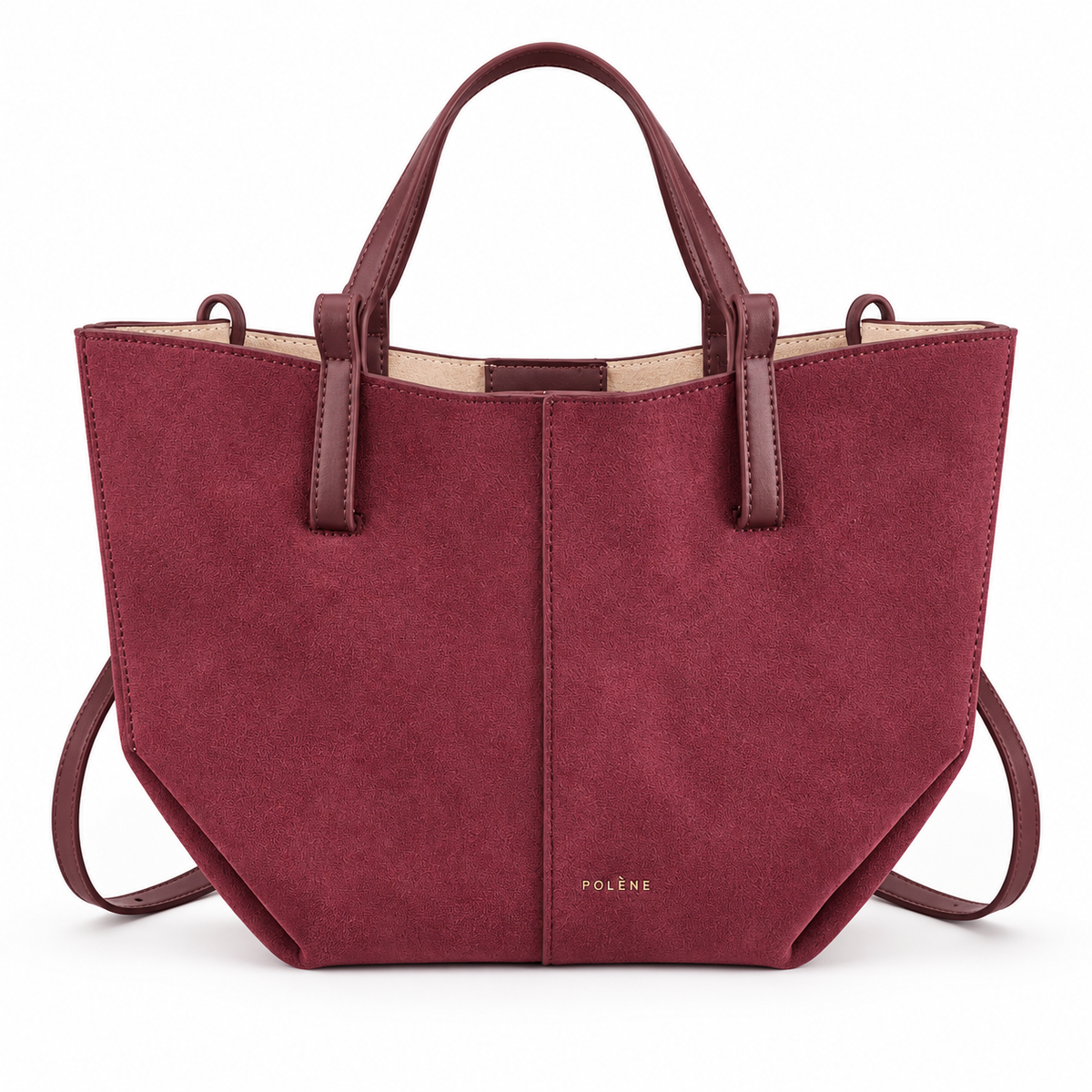Polene Cyme Suede Tote Bag