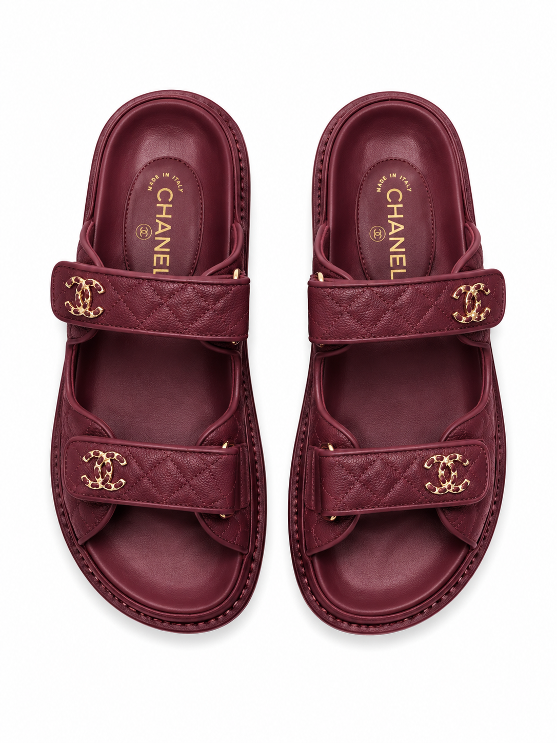 Chanel quilted caviar leather dad