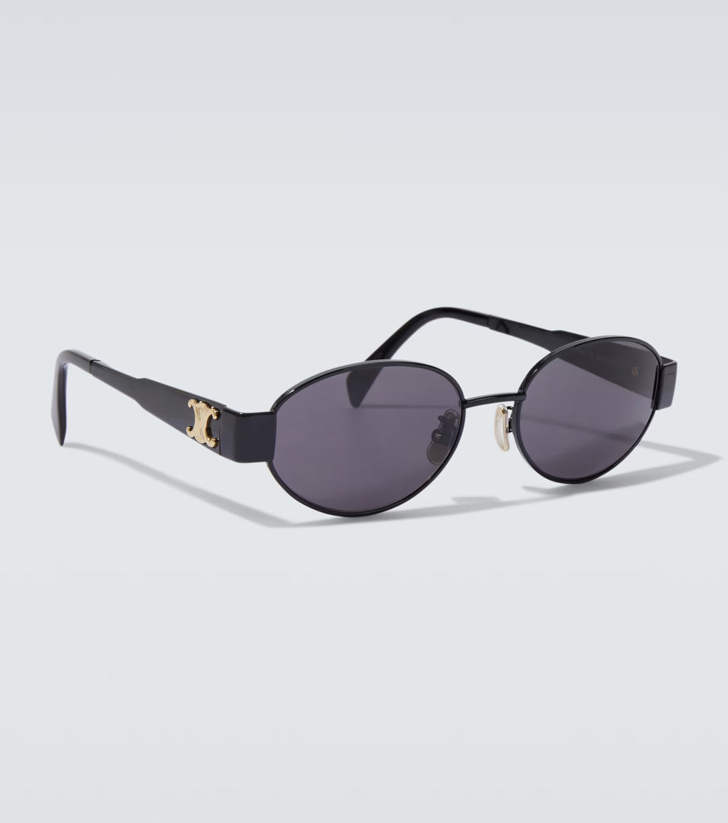 Celine Eyewear Triomphe Metal 01 oval sunglasses